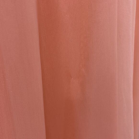 Vintage 60s Gossard Artemis Peach Chiffon Nightgown & Robe Peignoir Set Size S - Picture 12 of 16